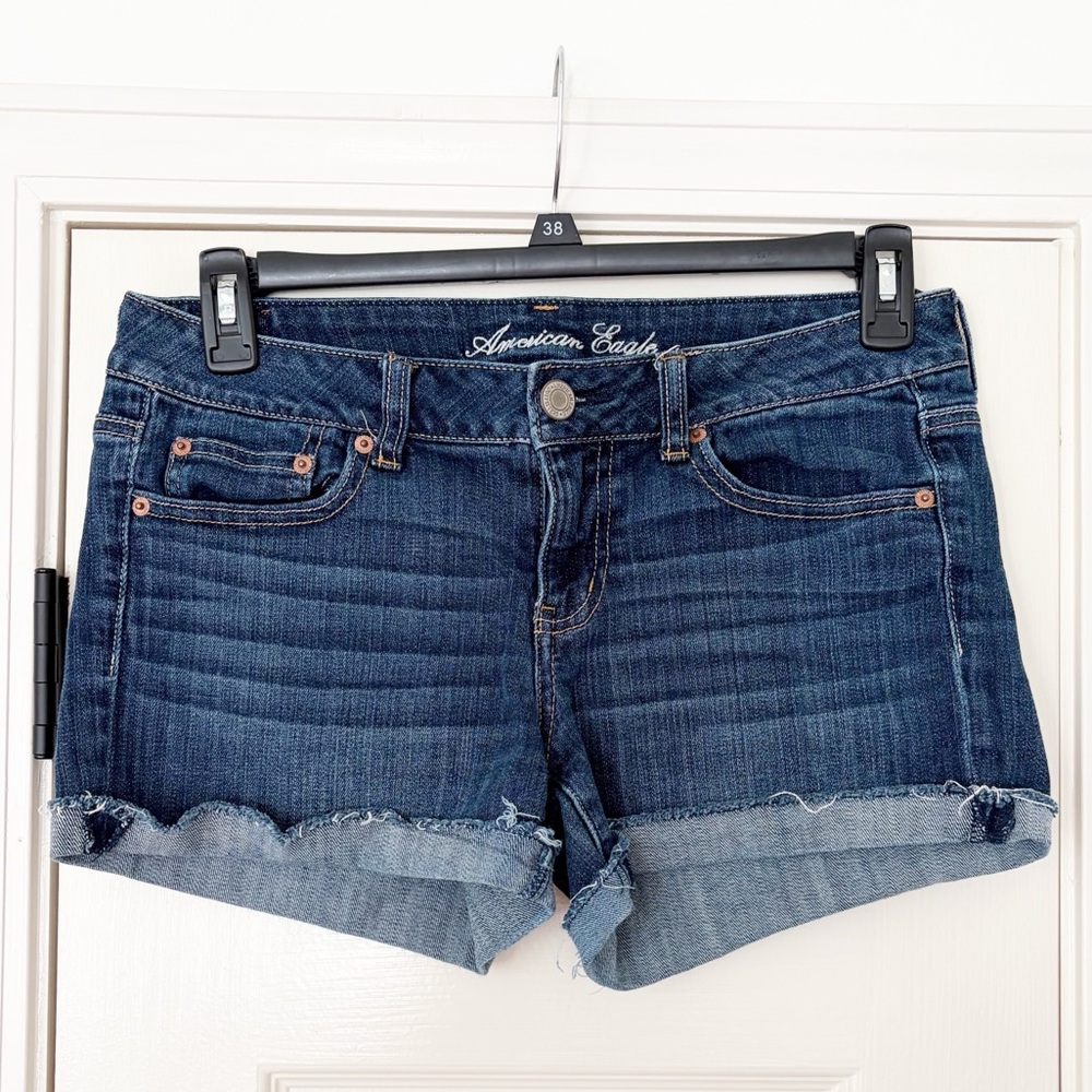 American Eagle Dark Wash Jean Shorts size 10
